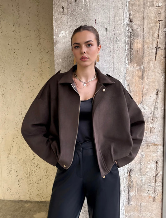 Veste Bomber Effet Daim