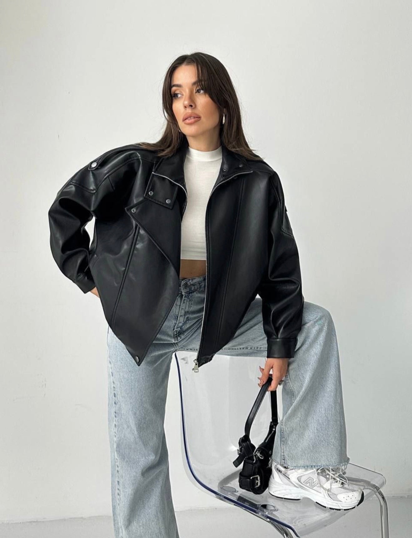 Veste en cuir Zaza