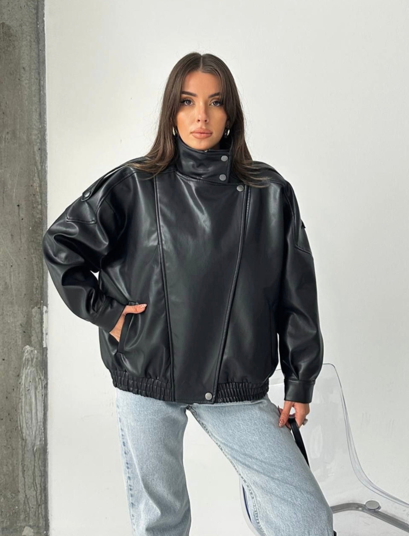 Veste en cuir Zaza