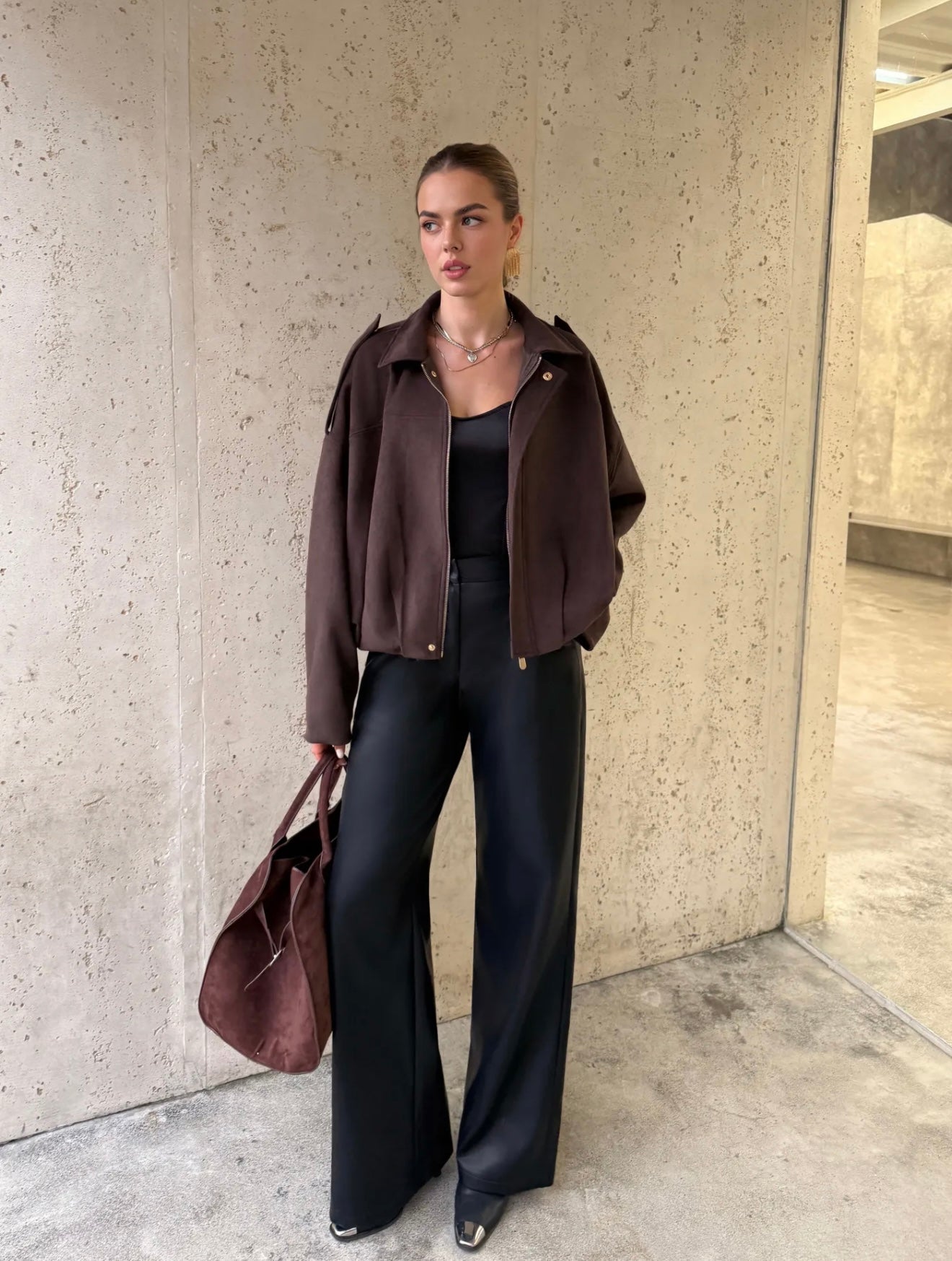 Veste Bomber Effet Daim